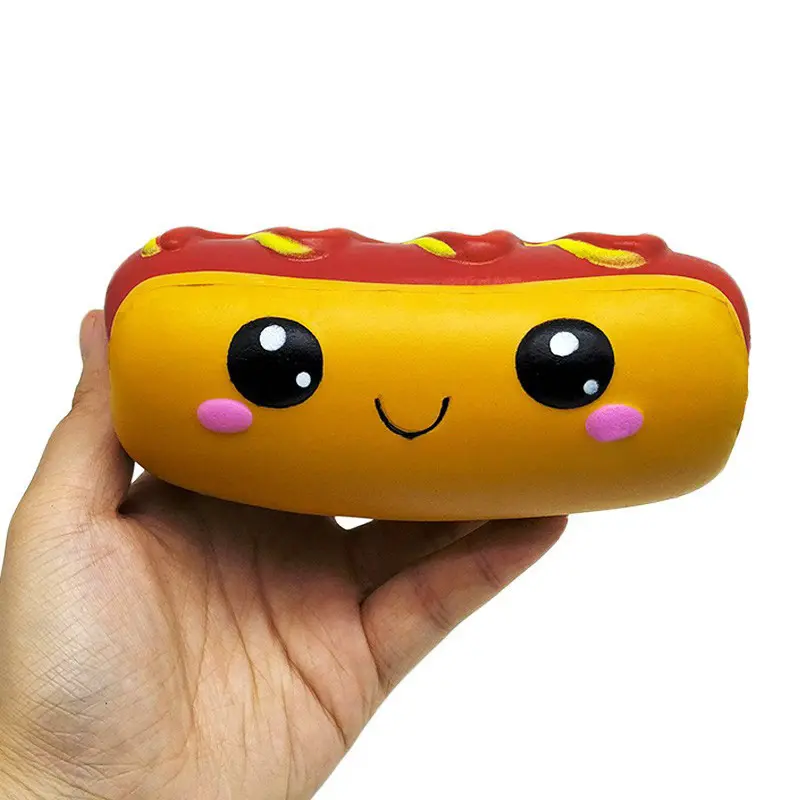 Slow Rising Hot Dog Squishies Toy for Kids Birthday Gift,Cute Simulation Food Stress Relief Squishys Squishi Squeeze Toys,Squishies Hot Dog Toy Kawaii Soft Food Slow Rising Scented Food Bread Squishies Stress Relief Kid Toys,Birthday gifts,great gift idea
