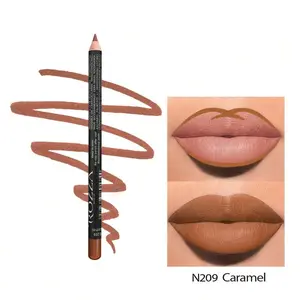 beauty glazed 2pcs/Set, Moisturizing Lip Gloss And Lip Liner Set, 3D Precise Lip Definition, Moisturizing Effect For All Occasions, Long-Lasting Matte Brown Lipstick, Suitable For All Makeup Styles, Daily Lip Care, Matte Lipstick, Long-Lasting Lipstick Co