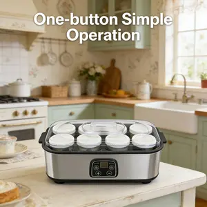 Automatic Yogurt Maker with 5 FREE Kitchen Essentials - Make Probiotic Yogurt At Home!