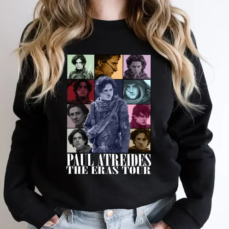 Dune Paul Atreides Timothee Chalamet Sweater Paul Atreides Character Movie 90s SweatShirt; Gift For Women and Man