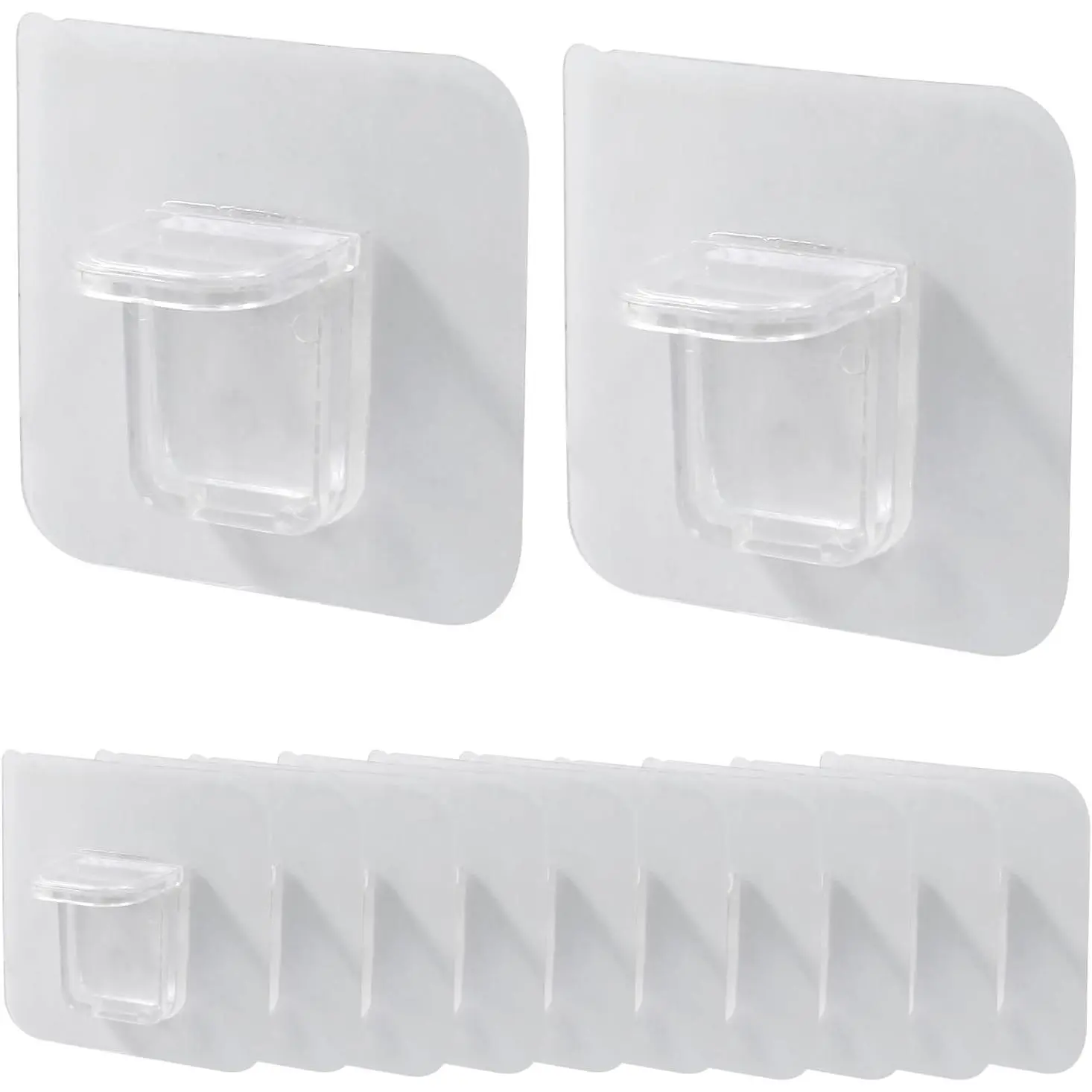 12 count No Drill Shelf Support Pegs, Adhesive Shelf Bracket -Free Plastic Shelf Clips for Kitchen Cabinet Book Shelves Closet Clapboard Layer, 6cm x 6cm
