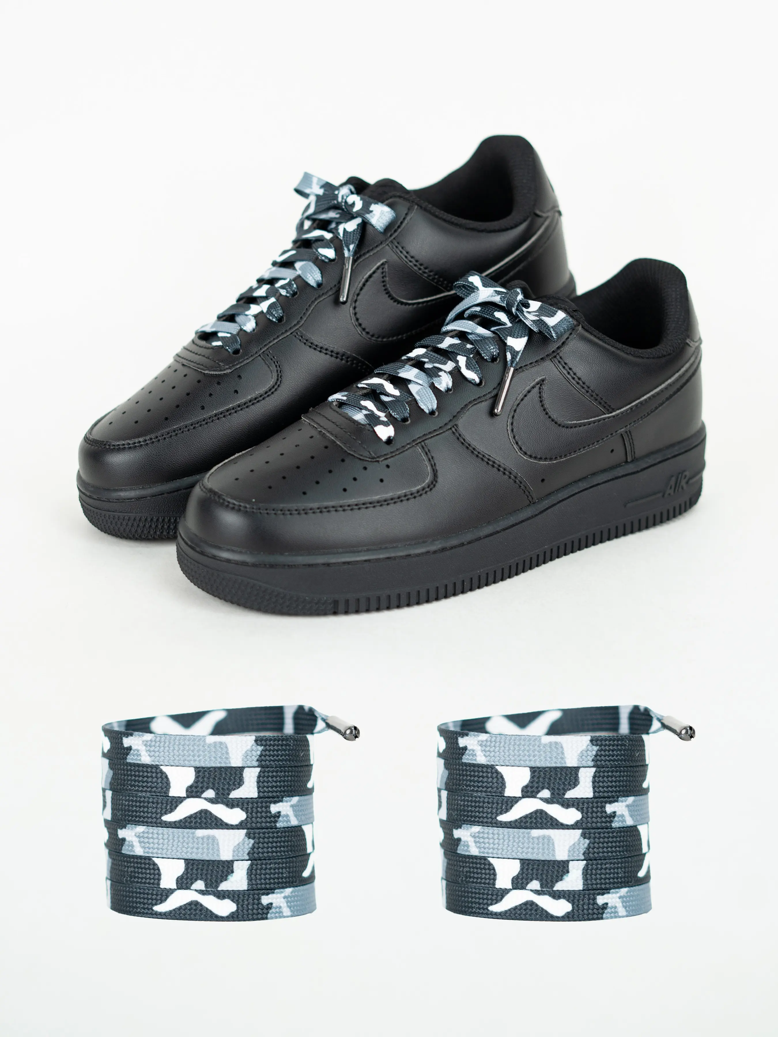 Metal Head Camo Flat Wide Shoelaces, Classic, Suitable for Daily Casual Sports, Versatile Shoe Laces for All Occasions