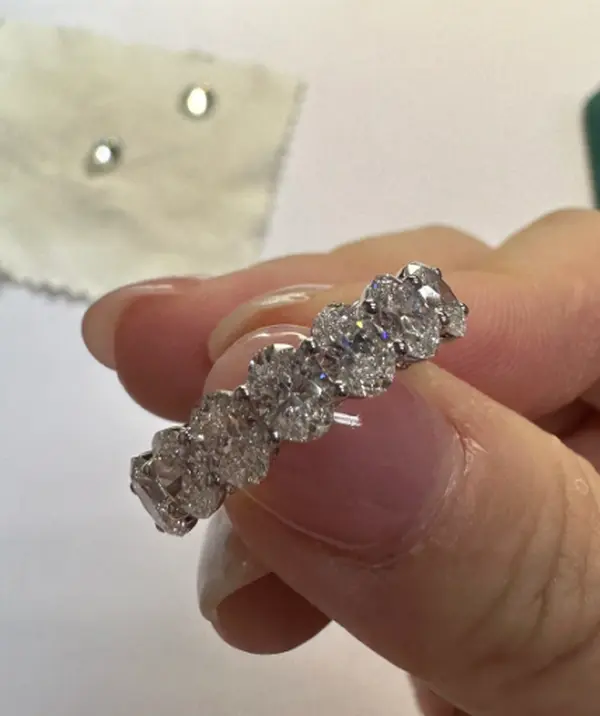 Custom For Alan 2ct Round Lab Grown Diamond Full Eternity Band Ring 14k white
