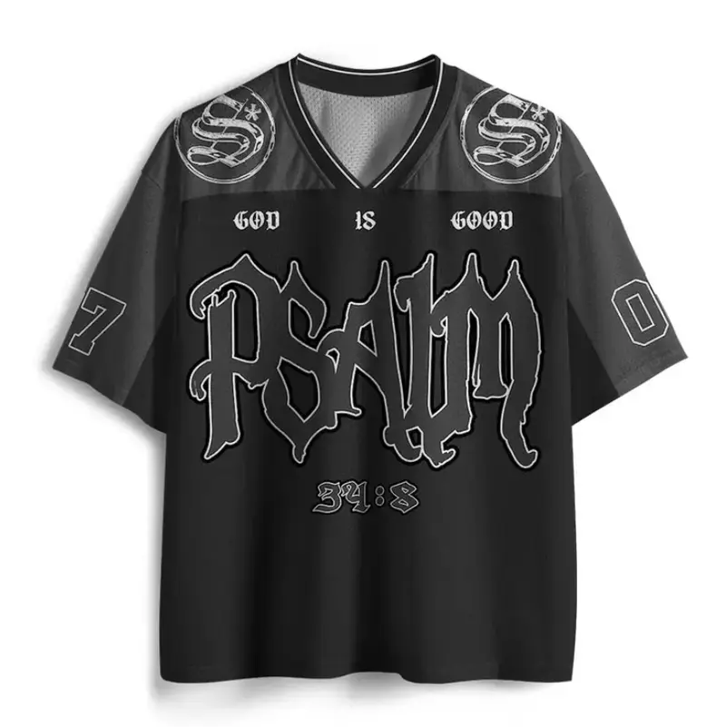 God Is Good Christian Mesh Jersey, Religious Faith Athletic Top for Men Women