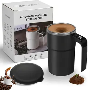 Automatic Magnetic Self Stirring Coffee Mug Rechargeable Stainless Steel Insulated Mixing Cup with Lid for Coffee Milk Tea Hot Chocolate and Protein Powder Celebrations & Valentines Gift
