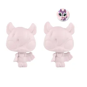 2 PC Mini Bat White Base Blank Molds Toy Figure For Mini Pet Custom Art Set Kids Xmas Birthday Gift 2 PC Mini Bat White Base Blank Molds Toy Figure For Mini Pet Custom Art Set Kids Xmas Birthday Gift