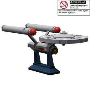 Starship Design Building Blocks Set Toy, Diy Building Model, 1 Box Creative Space Model Building Kit, Educational Toys for Kids, Birthday Holiday Gift, Building Block Sets