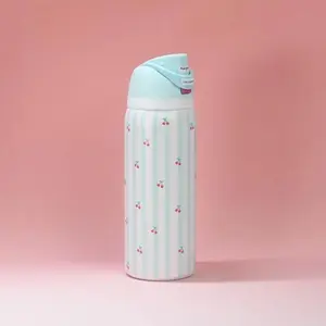 [NEW] Limited Owala FreeSip 32oz Bottle – Pillow Fight Cherry – Sky Blue Insulated Stainless Steel Leakproof Travel Gym Hydration Bottle TikTok Viral Aesthetic Gift