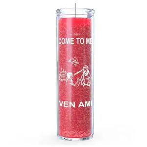 Come To Me  | 7 Day Candle - 7 Day Glass Spiritual Candle - Come To Me Red Candle Decor Ornaments