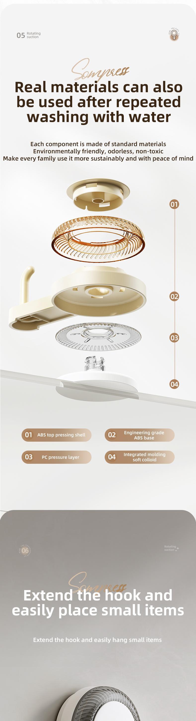 RENEMOS Heavy Duty Suction Cup Hooks - Ultra-Strong Vacuum Power Hanger - Waterproof & Rustproof Utility Hook - Damage-Free, No-Drill & Reusable - Long-Lasting Organization for Shower & Kitchen