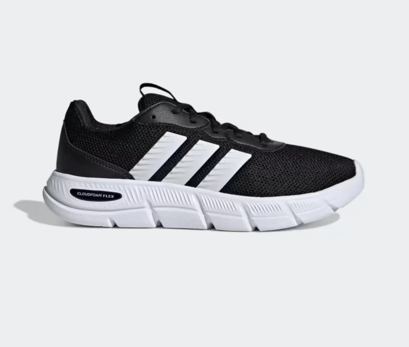 adidas Women's CloudFoam Flex Laces Shoes Black / White SKU: HQ4960 Trainer Casual Sneaker Women Sneakers for Women Running Shoes Gym Shoes Womens Trainers Soccer Casual Shoes