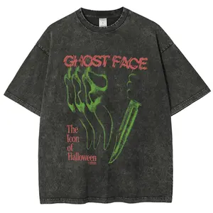 Ghostface Vintage Tee 90s Graphic Tees Men's t Shirts Graphic Tee t Shirts Funny Graphic Tee Good Graphic Tees Men's Graphic Tees Streetwear Outfits Men Vacation Outfits Oversized Tshirt Men