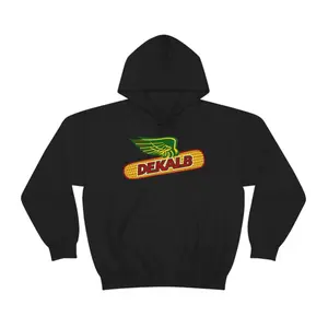 Dekalb Corn Harvest Logo Hoodie, Casual Unisex Long Sleeve Hip Hop Hoody