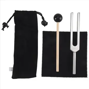 Aluminium Lightweight 528 Hz Solfeggio Tuning Fork, Silver Car Body Repair Tool for Musical Instrument, Meditation