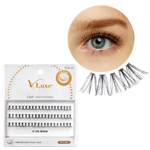 VLuxe By i•ENVY CC & DD Curl Faux Mink Lash Clusters (12Ð16mm) DIY Lash Extensions for Wispy Volume & Natural Look