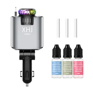 car fast charger, intelligent air purification car aromatherapy, plant extraction without alcohol, suitable for long-distance travel fully automatic air purifier, with atmosphere starlight projection lamp