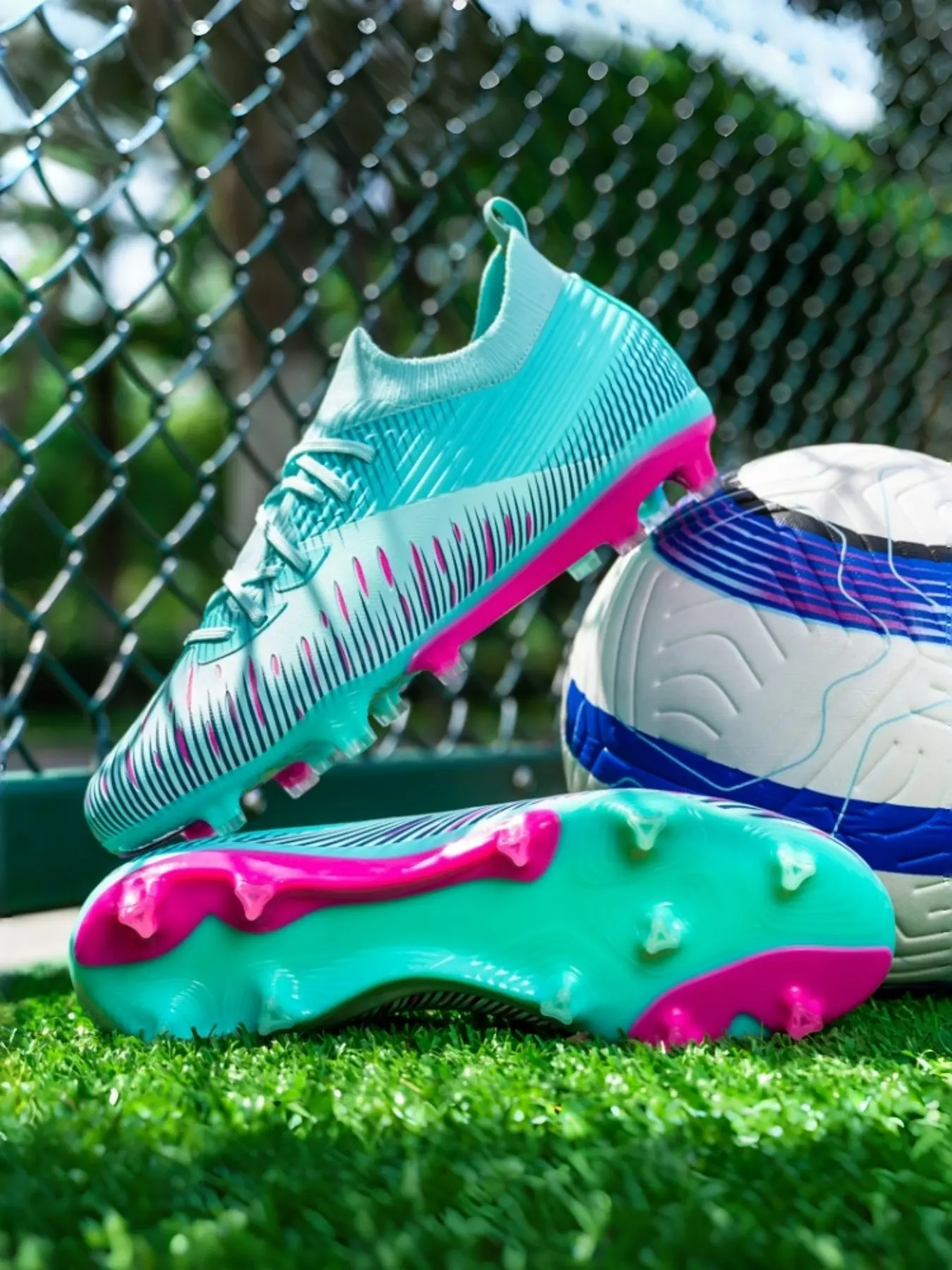 Unisex Low-Top Football Cleats, Soccer Cleats, Lightweight Professional Sports Shoes, Lawn Training & Outdoor Play, Suitable for Teens, All Seasons