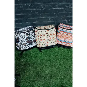 Brown Cowhide Backpack Cooler