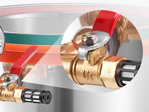 【fathersdaygift】VEVOR 1.5 Gallon Vacuum Chamber, Stainless Steel, Vacuum Degassing Chamber with Tempered Glass Lid, Hose, Air Filter, for Resin Casting, Stabilizing Wood, Degassing Silicone, Epoxies, Essential Oils