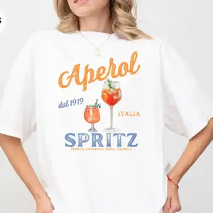 Aperol Spritz T-shirt | Aperol Graphic | Italian Cocktail | Aperitivo Shirt | Aperol Tee | Italy Summer Shirt | Italy Inspired Graphic Tee