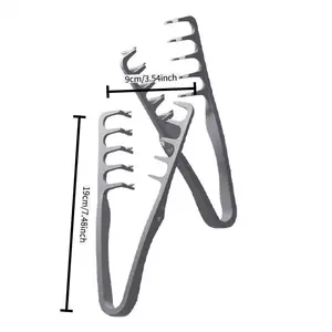 Men's Styling Comb - 2pcs Plastic Comb for Daily Commuting Business Trips Travel Office Use Portable Compact Easy to Store Fluffy Bangs Styling Tool