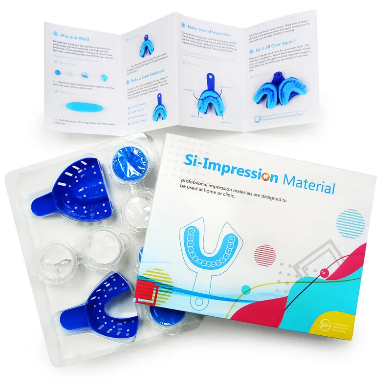 Silicone Putty Molding Dental Impression Material Kit 28g Cardboard Set
