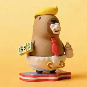 [Capybara Mecha] New Capybara Gundam Ornament Decorative Special Forces Magnetic Short Gundam Capybara Figurine Hand Model