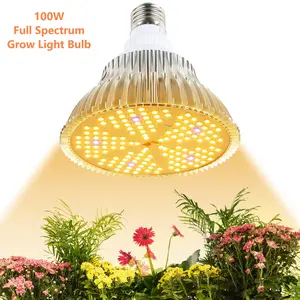 100W LED Grow Light Bulb, Full Spectrum 150 LEDs Grow Light Bulb for Indoor Plants, E26/E27 Base Grow Light Bulbs,160 Degree Plant Grow Lamp for Flower Hydroponic Seed Organic Growing Greenhouse Plant