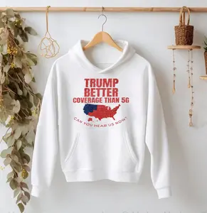 Trump Better Coverage Than 5G Can You Hear Us Now T-Shirt, Funny Political Shirt, Conservative Humor Tee, Pro-Trump Gift, Patriotic Apparel, Unisex, Menswear, Graphic