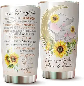 Daughter Tumbler - Gifts for Daughter on Mothers Day, Christmas, Birthday - To My Daughter Cup - Daughter Mug - Gifts for Daughter From Mom - Daughter Cup - Tumbler 20 Oz
