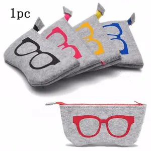 Thick Felt Eyeglasses Case, Sunglasses Storage Bag, Durable Glasses Box, Stylish Eye Protection Holder, Ideal Gift for Men & Women