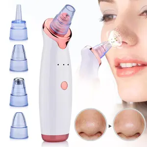 Electric Nose Blackhead Cleaner, Blackhead Vacuum Cleaner, 1 Set 3 Strength Levels Cleaner with 5 Functional Heads, Multi-functional Cleaner for Women & Men, Skincare Tools