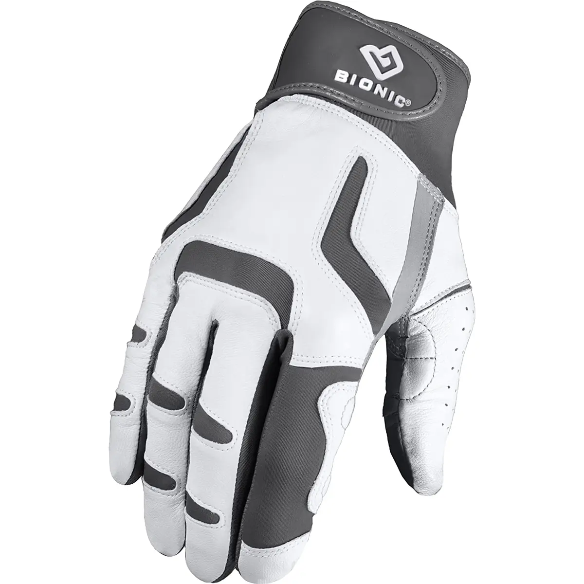 Bionic Men's Right Hand Relief Grip 2.0 Golf Glove - Silver, Golf Accessory