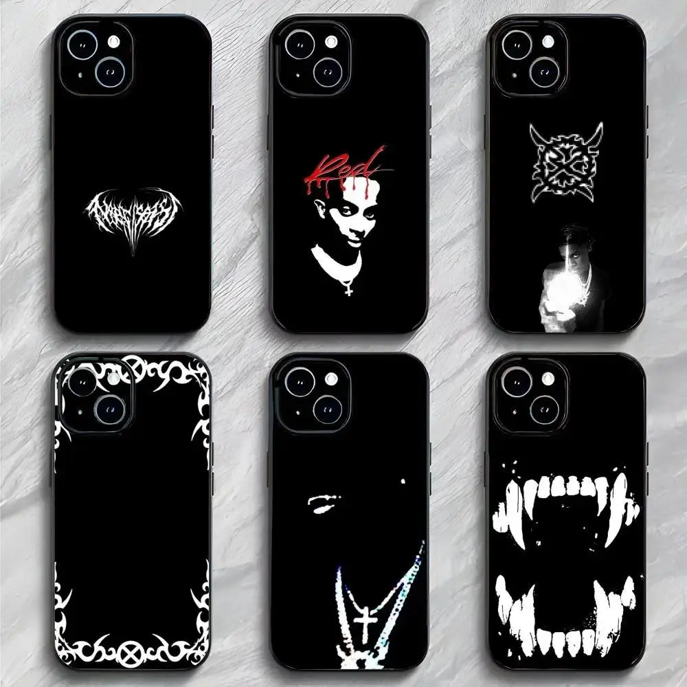 K-Ken C-Carson Carti Phone Case Black Matte Thin Rap Music Fan Cover For iPhone 11-17 Pro Max/Plus & Samsung Galaxy S23-S25