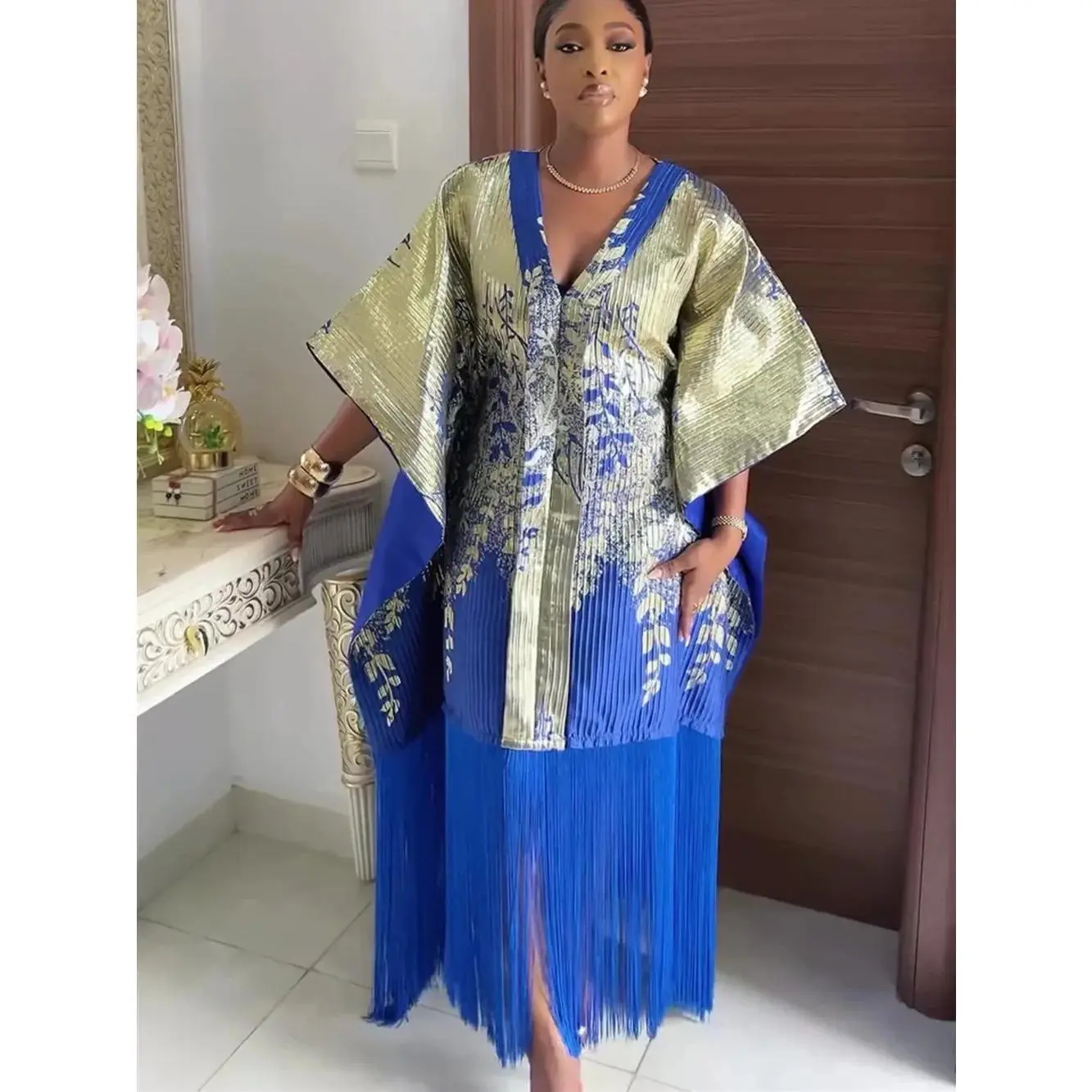 Women's 2025 Traditional African Ankara Dashiki Muslim Kaftan Abaya Robe Maxi Dress, Elegant Versatile Modern Elegance Summertime Casual Wear with Striking Colors - TikTok Shop Women's 2025 Traditional African Ankara Dashiki Muslim Kaftan Abaya Robe Maxi Dress, Elegant Versatile Modern Elegance Summertime Casual Wear with Striking Colors - TikTok Shop