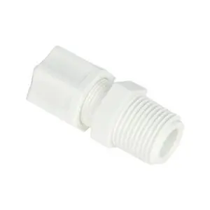 Jaco - Male Connector Fitting with Ferrule Nut and Integral Sleeve - Polypropylene