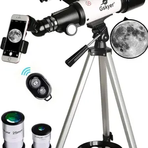 Hexeum Telescope, 70mm Aperture 700mm Refracting Telescope for Adults, Astronomical Portable Telesco