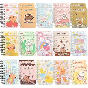 30 Packs Mini Notebooks Portable Pocket Notebook for Gifts and Office  to School Classroom rewards College Ruled Pages (Cartoon)