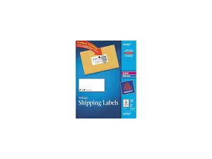 Avery 18163 Shipping Labels, 2 x 4, White, 100/Pack Avery 18163 Shipping Labels, 2 x 4, White, 100/Pack