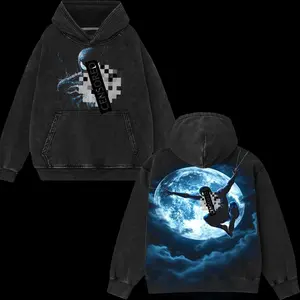 Friendly Neighborhood Spideyy Hero Dark Mutation Shadow Wallcrawler Symbiote Hero MCU Comic Double Printed Oversize Lightweight Acid Washed Tee Hoodie TV Series Graphic Design Unisex Top Cotton Streetwear T-Shirt Hoodie Sweater Clothes Menswear