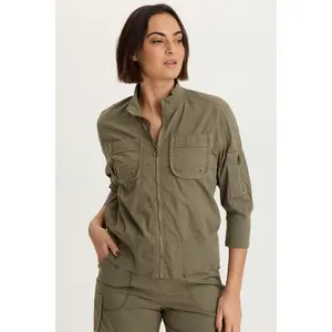 Kevone Poplin Bomber Jacket