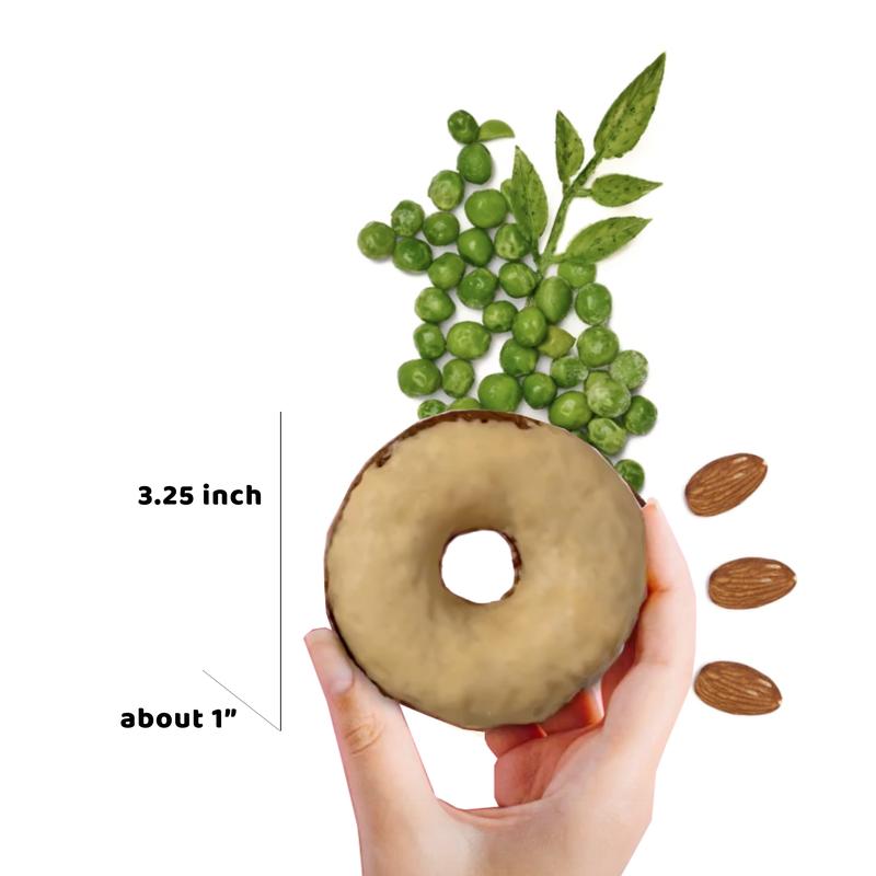 Planet Bake Vanilla Bean Donuts 8 Pack - Plant-Based, Low-Carb, Gluten-Free, No Sugar Alcohol, Sweetened for Snack & Dessert