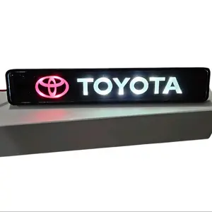 Toyota LED Front Grille Emblem 12V Illuminated Badge Universal Fit for Dodge Vehicles Bright LED Illumination Weatherproof Design