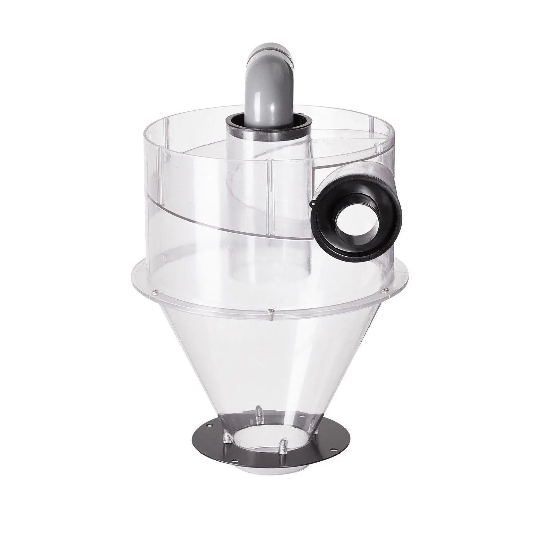4 Inch Dust Separator, Dust Deputy Retrofit for Shop Vacuums, 5-10 Gallon Bucket Compatible, High Efficiency Cyclone Dust Collector with 2" Adapter Separator + Hose