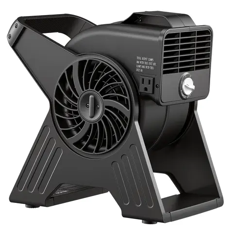 VEVOR 13 In Portable Utility Floor Blower Fan with Handle, 3 Speed Settings, 300 CFM Max, Adjustable Angle, Daisy-Chaining, Lightweight for Drying & Air Circulation, Father's Day Gifts