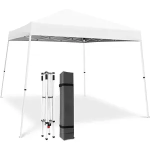 10x10 FT Pop Up Canopy Frame Only, Heavy Duty Steel Replacement Tent Structure for Shelter – No Sidewalls, No Top Cover – Standalone Carport/Event Frame