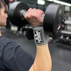 Lifelong Fitness - Wrist Wraps - Wrist Support - Eliminate Wrist Pain during Bench Press, Squats, Curls, Etc!