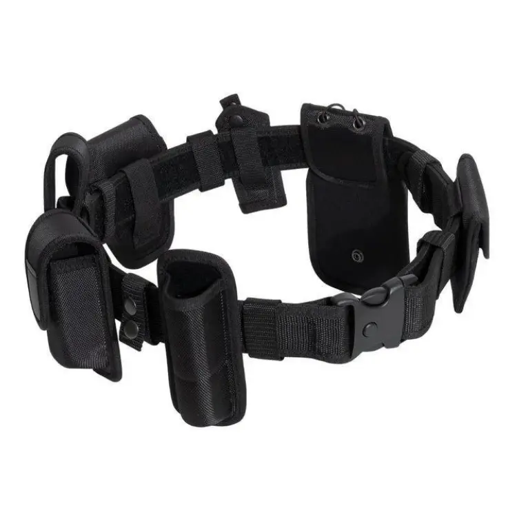 ROTHCO Deluxe Modular Duty Belt Rig for Law Enforcement Personnel & Security Guards - Heavy Duty, Ballistic, Molded with Enhanced Ballistic Material & Long-Lasting Denier Polyester, 7 Pouches, Triple Buckle, Hook
