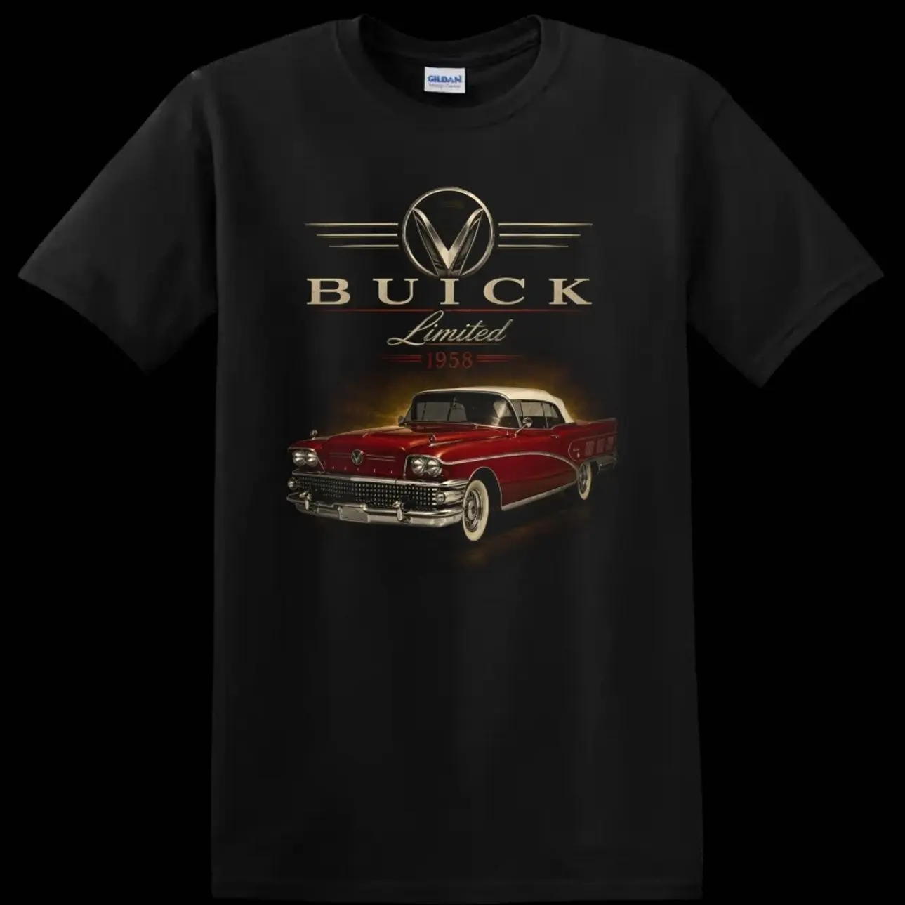 1958 Buick Limited Classic Car Vintage American Auto Graphic T-Shirt Sweatshirt Hoodie, Gift for Car Lovers