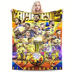 Americas Club Themed Blanket - Comfortable, lightweight, and durable, suitable for sofas, offices, beds, camping, and travel; multi-functional. ideal decorative gift fantasy element